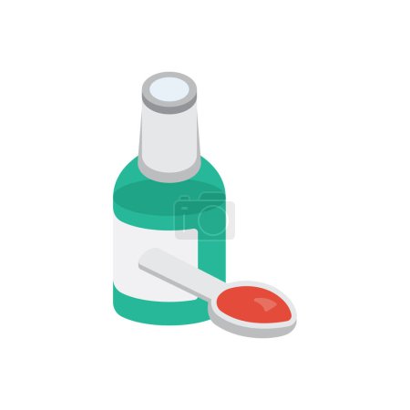 Illustration for Syrup Vector illustration on a transparent background. Premium quality symbols . Icons for concept and graphic design. - Royalty Free Image