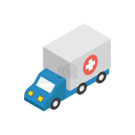 Illustration for Ambulance Vector illustration on a transparent background. Premium quality symbols . Icons for concept and graphic design. - Royalty Free Image