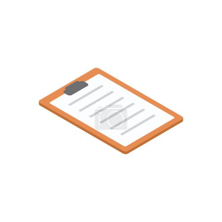 Illustration for Clipboard Vector illustration on a transparent background. Premium quality symbols . Icons for concept and graphic design. - Royalty Free Image