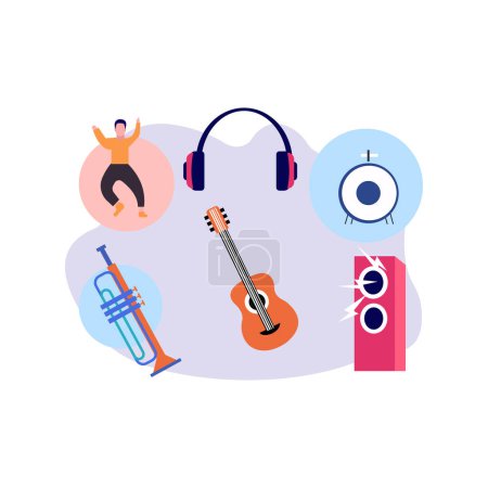 Illustration for These are musical instruments. - Royalty Free Image