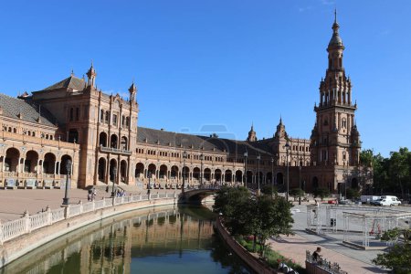 Photo for Details of Spanish Architecture on Plaza de Espana in Sevilla - Royalty Free Image