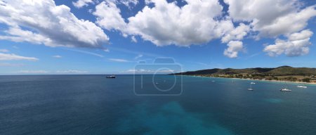 Photo for Tropical clouds and calm waters of St Croix USVI - Royalty Free Image