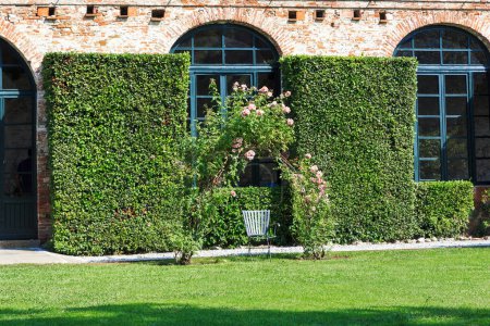 Photo for LUCCA, ITALY - SEPTEMBER 16, 2018: This is an individual restung place on the lawn of the old park of Palazzo Pfanner. - Royalty Free Image