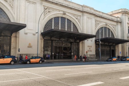 Photo for BARCELONA, SPAIN - MAY 17, 2017: This is an entrance to the French Railroad Station. - Royalty Free Image