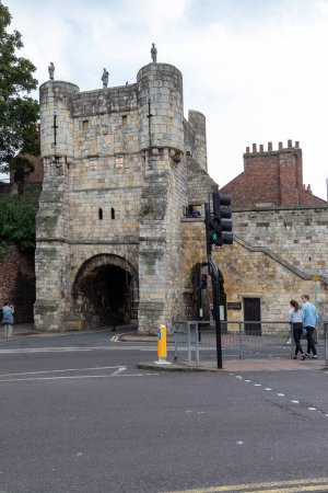 Photo for YORK, GREAT BRITAIN - SEPTEMBER 9, 2014: This is Butham Bar (11th-14th centuries), one of the four main entrances to the old city. - Royalty Free Image
