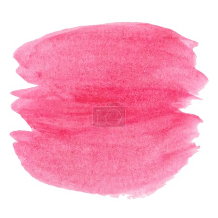 Photo for Pink watercolor abstract spot. You can use it as a brush or as a background - Royalty Free Image