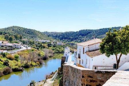 Photo for View of Mertola Town and the Guadiana River, Portugal. Colors of Portugal Series - Royalty Free Image