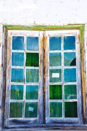 Photo for Old window in Mertola, Portugal. Colors of Portugal Series - Royalty Free Image