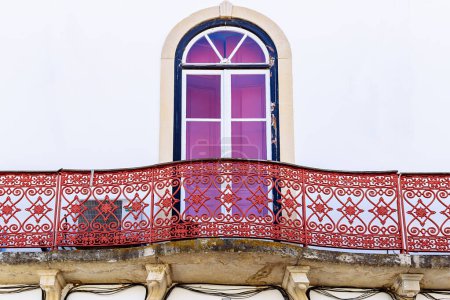 Photo for Colorful balcony in Mertola, Portugal. Colors of Portugal Series - Royalty Free Image