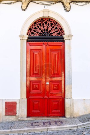 Photo for Red door in Mertola, Portugal. Colors of Portugal Series - Royalty Free Image