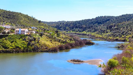 Photo for View of Guadiana river in Mertola, Portugal. Colors of Portugal Series - Royalty Free Image