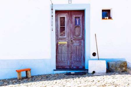 Photo for Traditional house in Mertola, Portugal. Colors of Portugal Series - Royalty Free Image