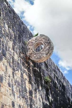 Photo for Stone ring at the great ball game court.  Chichen Itza, Mexico - Royalty Free Image