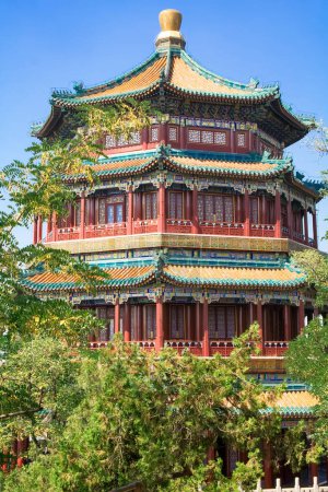 Téléchargez les photos : Magnifique Palais d'été impérial à Pékin, Chine. - en image libre de droit