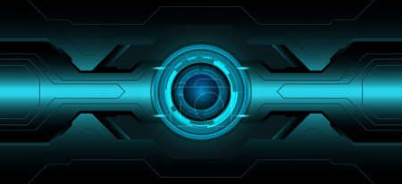Photo for Abstract technology Hi-tech futuristic dark green background vector illustration - Royalty Free Image
