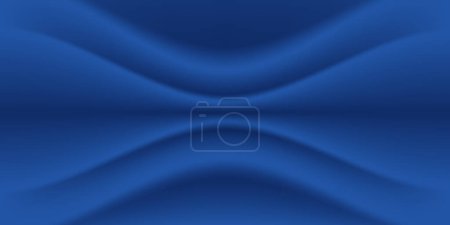 Photo for Abstract premium dark blue luxury fabric crumpled cloth texture wave shadow soft background with space for text. vector illustration - Royalty Free Image