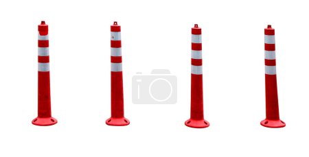 Photo for Traffic Pole isolated on white background with clipping path - Royalty Free Image