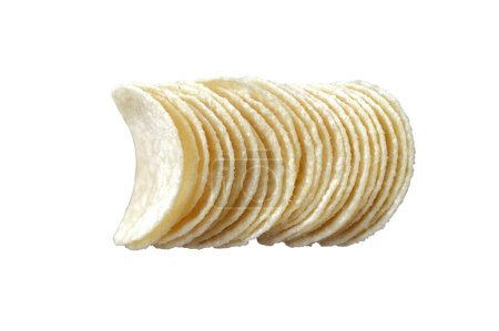 Foto de Patatas fritas aisladas sobre fondo blanco con palmadita de recorte - Imagen libre de derechos