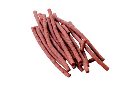 Dog Treats sticks isolated on white background , with clipping pat
