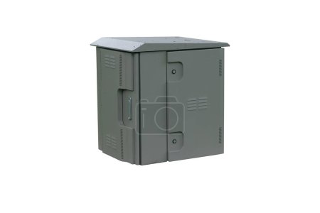 Electrical junction box, distribution box,  isolated on white background,with clipping path