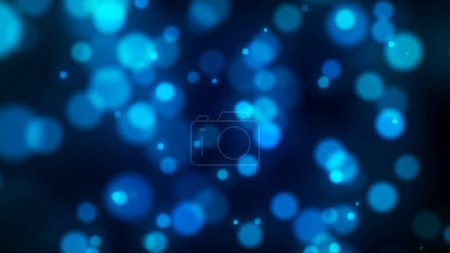 Photo for Seamless loop circle bokeh lights background. Defocused of light leak flares. Abstract mesh background flow slow motion glowing element structure. - Royalty Free Image