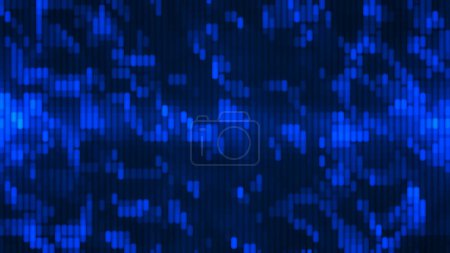 Blue pixel gradient background. Mosaic with background color change. Blue square background. Wallpaper pixels, squares, mosaic, blue, gradient. Vector illustration