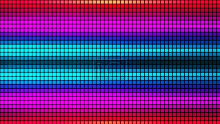 Abstrakter Hintergrund aus mehrfarbigen Quadraten. Hintergrund des abstrakten Gefälles. Pixelhintergrund für Webdesign. Kleine Quadrate aus Computermosaiken. Vektorillustration.