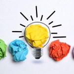 Creative idea. New idea, innovation and solution concepts