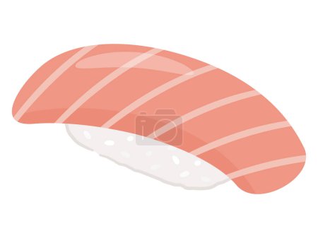 Téléchargez les illustrations : Illustration vectorielle des sushis au thon - en licence libre de droit