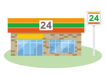 Illustration for Vector illustration of convenience store - Royalty Free Image