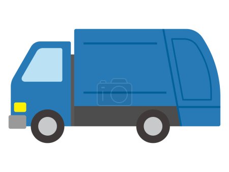 Illustration for Vector illustration of garbage truck - Royalty Free Image