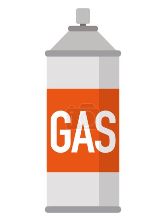 Illustration for Vector illustration of a gas cylinder - Royalty Free Image