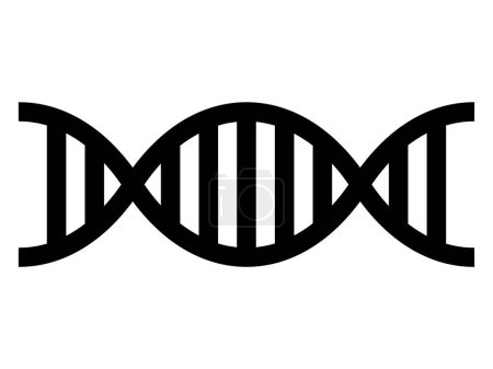 Téléchargez les illustrations : Illustration d'icône vectorielle simple ADN - en licence libre de droit