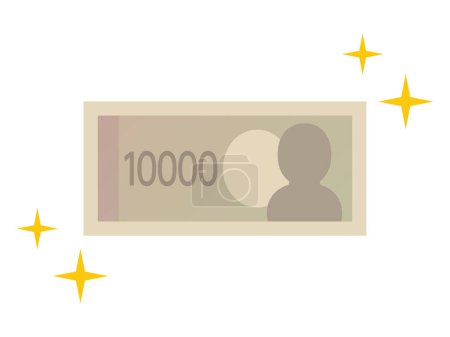 Illustration for Simple vector illustration of banknotes - Royalty Free Image