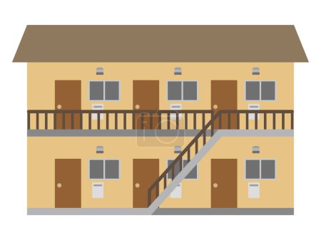 Illustration for Simple vector illustration of an apartment - Royalty Free Image