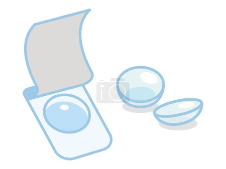 Vector illustration of contact lenses