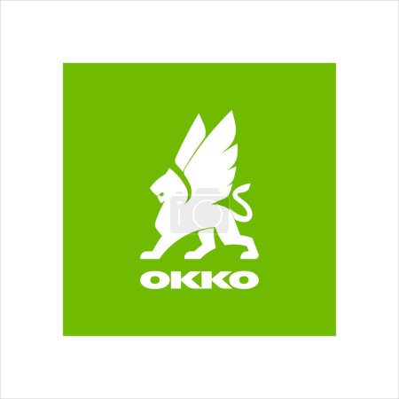 Illustration for Vector logo of oil company OKKO - Royalty Free Image