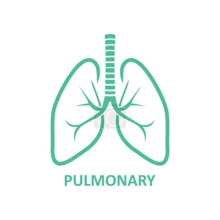 Illustration for Vector human lungs icon-03 - Royalty Free Image