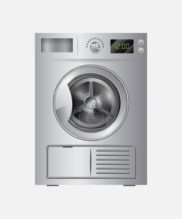 Ilustración de Vector lavadora detallada aislada sobre fondo blanco - Imagen libre de derechos
