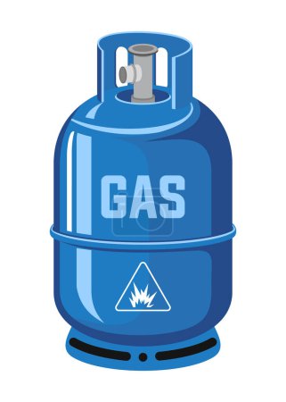 Illustration for Gas cylinder isolated on white background - Royalty Free Image
