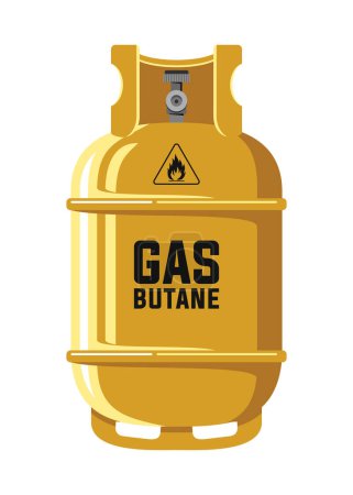 Illustration for Gas cylinder isolated on white background - Royalty Free Image