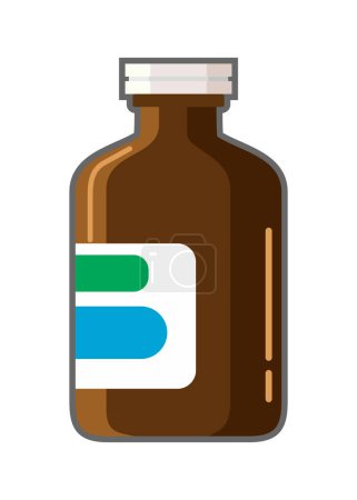 Ilustración de Vector simple contenedor de la medicina icono-4 - Imagen libre de derechos