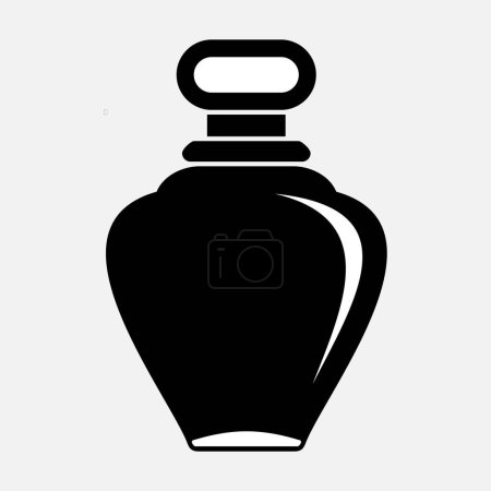 Foto de Perfume botella vector icono aislado sobre fondo blanco - Imagen libre de derechos