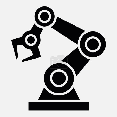 Foto de Robot brazo vector icono aislado sobre fondo blanco - Imagen libre de derechos