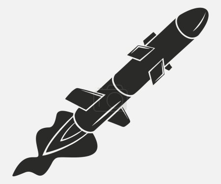 rocket vector icon isolated on white background