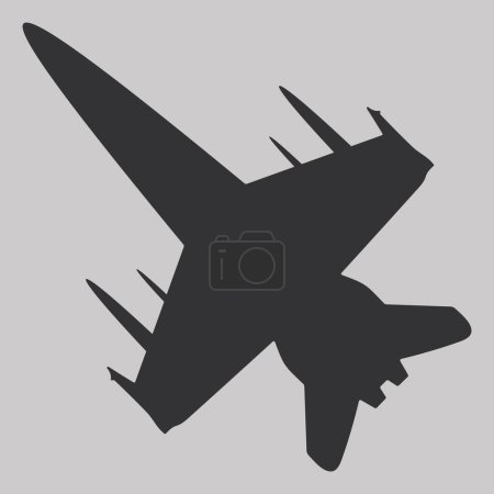 Ilustración de Icono del vector de combate militar aislado sobre fondo blanco - Imagen libre de derechos
