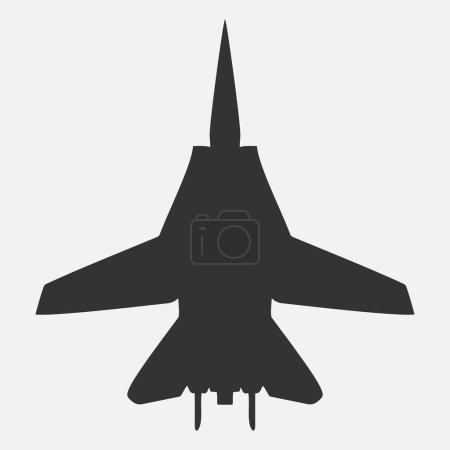Ilustración de Icono del vector de combate militar aislado sobre fondo blanco - Imagen libre de derechos