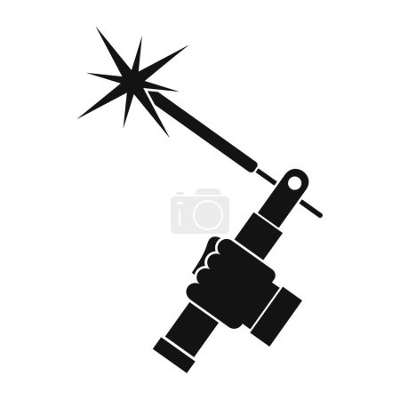 gas burner vector icon isolated on white background