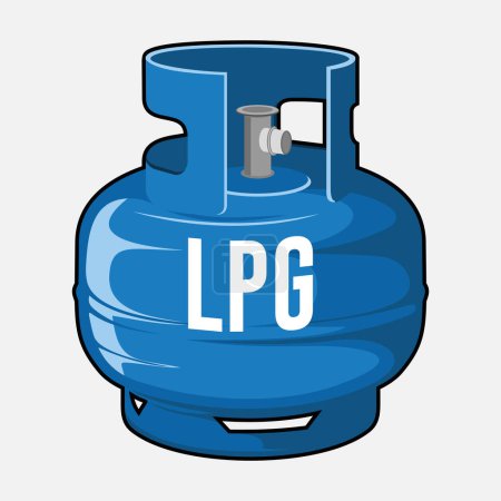 Illustration for Gas cylinder vector icon isolated on white background - Royalty Free Image