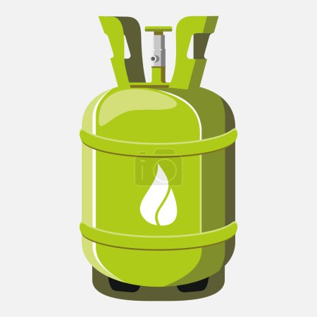 Illustration for Gas cylinder vector icon isolated on white background - Royalty Free Image